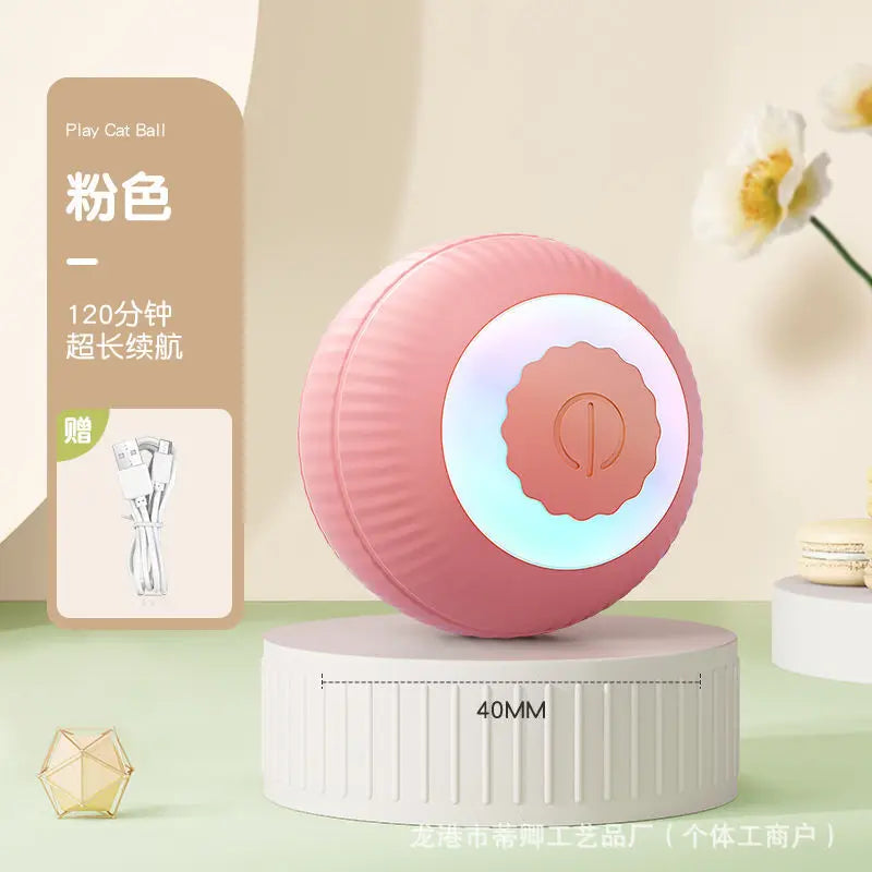 Interactive Cat Toys Automatic Rolling Ball Fake Tail Rechargeable Electric Pet Interactive Toy Dog Training Imitate Mouse Tail