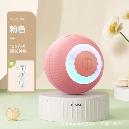 Interactive Cat Toys Automatic Rolling Ball Fake Tail Rechargeable Electric Pet Interactive Toy Dog Training Imitate Mouse Tail