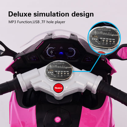12V Kids Electric motorcycle/ ride on motorcycle,Girls Motorcycle, Children Battery Motor Bikes Rechargeable 3 Wheels Ride on Kids Electric Motorcycle with Light Wheels /electric ride on car