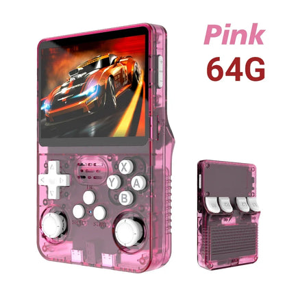 BOYHOM R36S Retro Handheld Video Game Console Linux System 3.5 Inch IPS Screen R35s Pro Portable Pocket Video Player 64GB Games