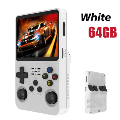 Portable R36S Handheld Game Player 3.5 Inch IPS Display 128GB Linux System Preloaded Retro Games Pocket Console