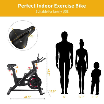 IFast Heavy-Duty Indoor Smart Stationary Fitness Cardio Training Spin Bike For Home Gyms (SAK65195)