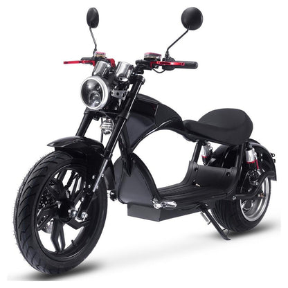 MotoTec Raven 60V/30AH 2500W Electric Moped Motorcycle Scooter For Adults, Black (SAK48263)
